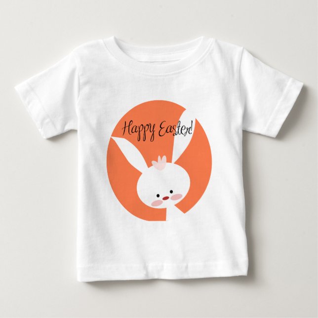 T-shirt Pour Bébé Lapin de Pâques (Devant)