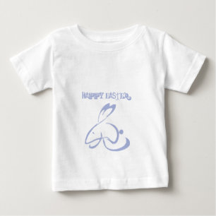 T-shirt Pour Bébé Lapin de Pâques heureux