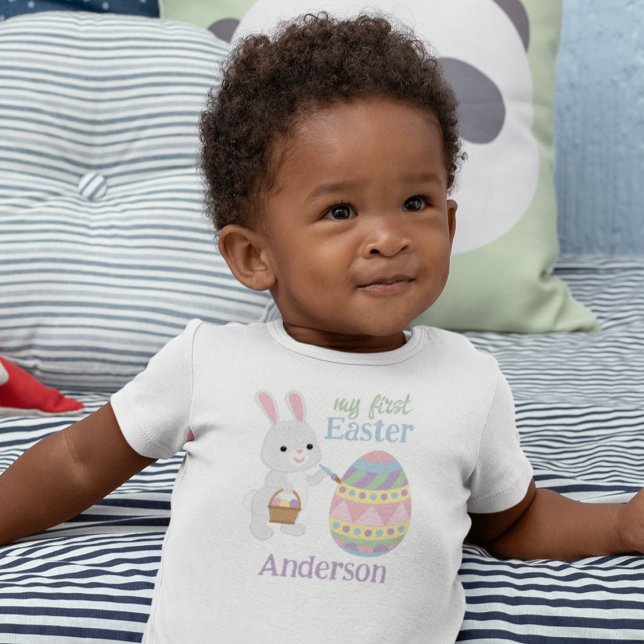 T-shirt Pour Bébé Lapin de Pâques Mon premier Pâques (Créateur téléchargé)