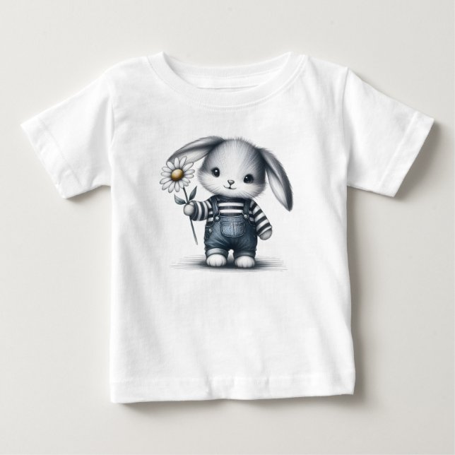 T-shirt Pour Bébé Lapin Garçon Whimsical (Devant)