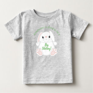 T-shirt Pour Bébé Lapin Lapin Baby shower Vert