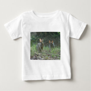 T-shirt Pour Bébé Lapins Sauvages Paire de Lapin de Cottontail Orien