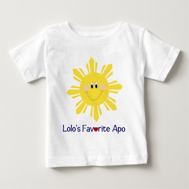 T-shirt Pour Bébé L'apo préféré de Lolo (Devant)