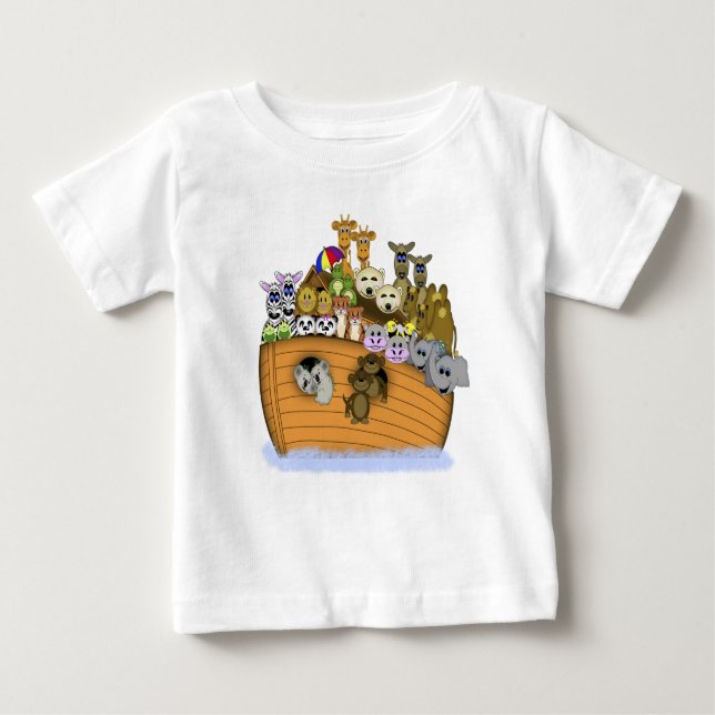 T-shirt Pour Bébé L'arche de Noé (Devant)