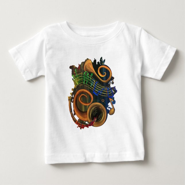 T-shirt Pour Bébé L'ART de la musique (Devant)