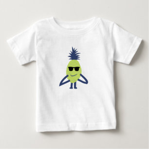 T-shirt Pour Bébé L'art drôle de l'ananas