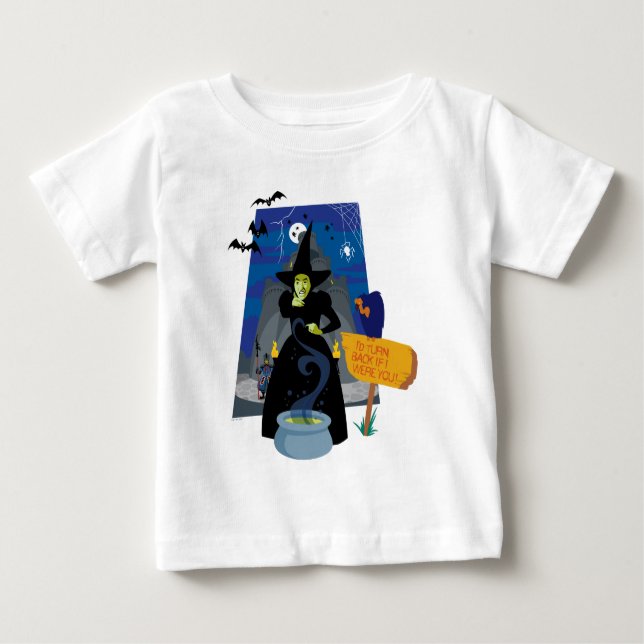 T-shirt Pour Bébé L'Assistant D'Oz™ | La sorcière méchante (Devant)