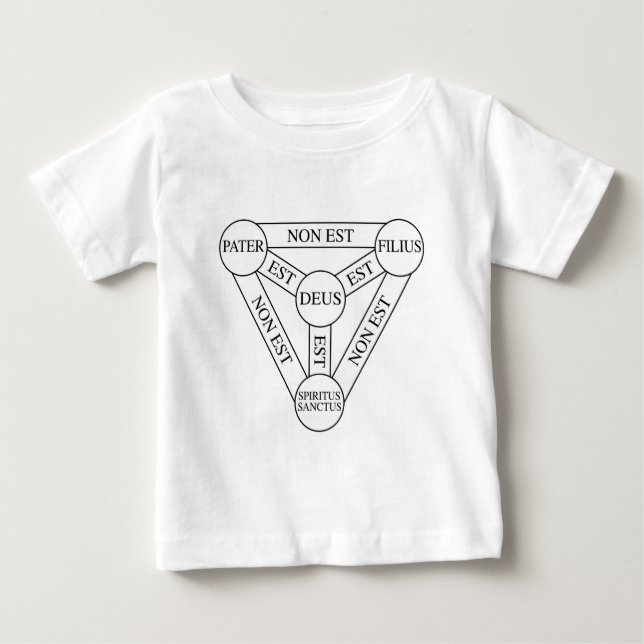 T-shirt Pour Bébé Latin de diagramme de trinité (Devant)