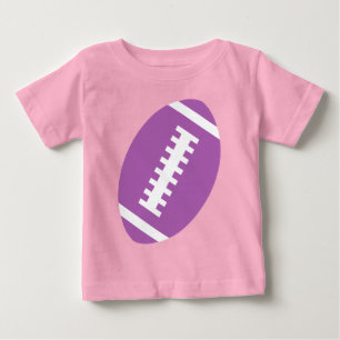 T-shirt Pour Bébé Lavande BÉBÉ DE FOOTBALL Football violet avant