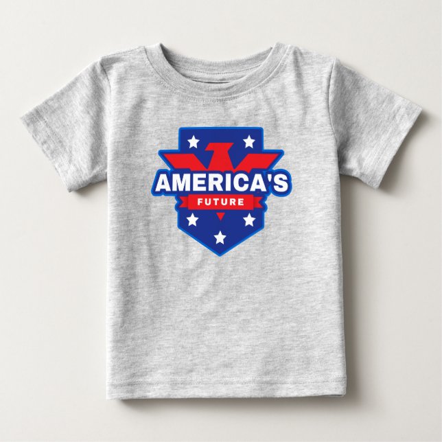T-shirt Pour Bébé L'avenir de l'Amérique (Devant)