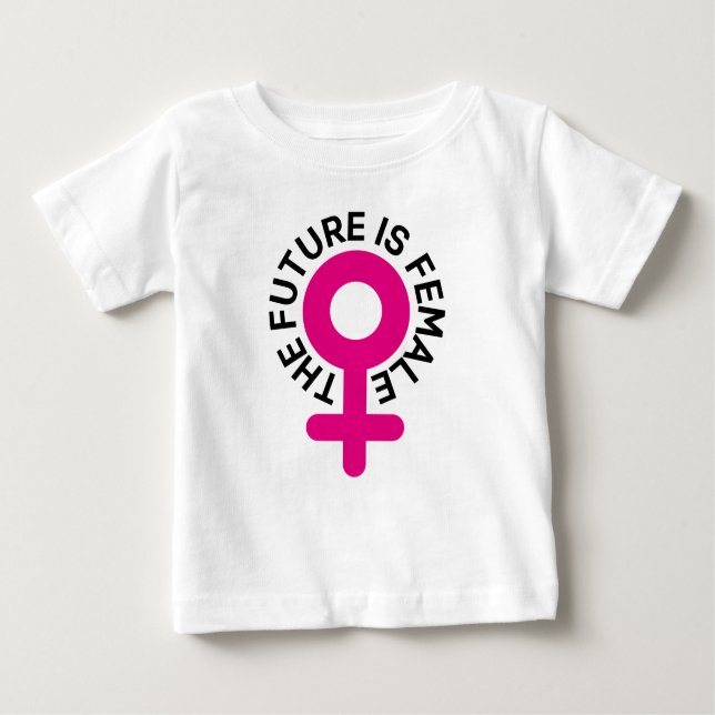 T-shirt Pour Bébé L'avenir est féminin (Devant)