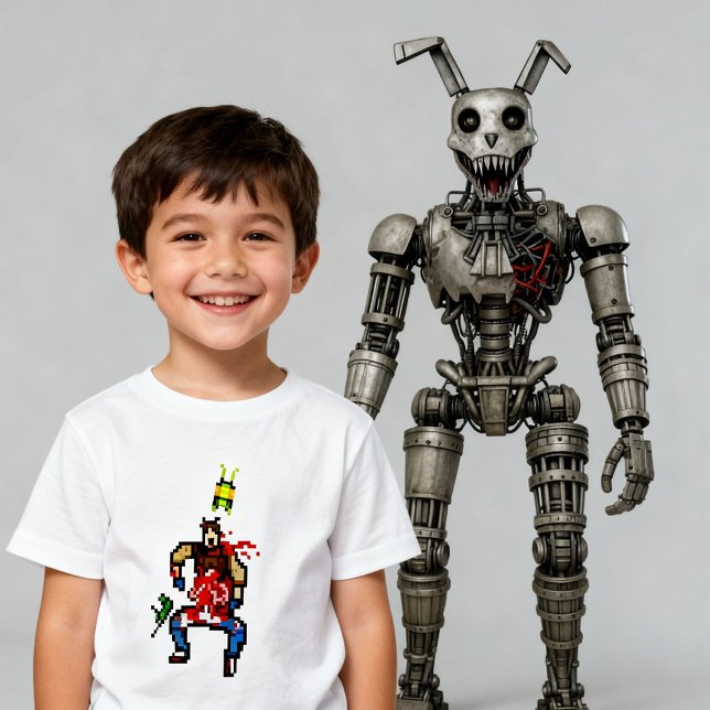 T-shirt Pour Bébé L'Aventure Animatronique de Nosey Le Robot (Créateur téléchargé)