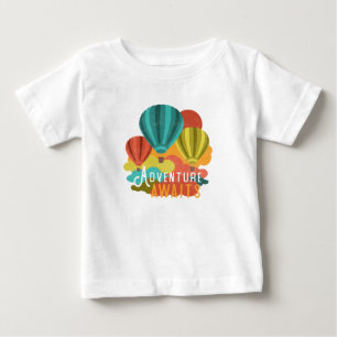 T-shirt Pour Bébé L'aventure chaude de ballon à air attend le rétr