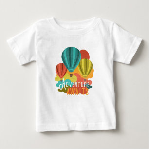 T-shirt Pour Bébé L'aventure chaude de ballon à air attend le rétro