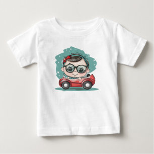 T-shirt Pour Bébé L'aventure de Little Racer