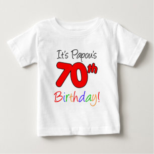 T-shirt Pour Bébé Le 70e anniversaire de Papou