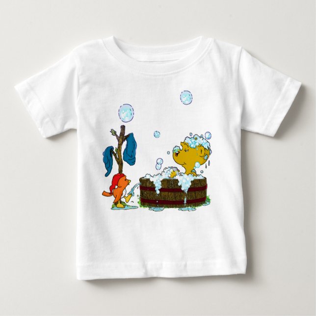 T-shirt Pour Bébé Le bain à bulles de Ferald (Devant)