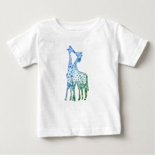 T-shirt Pour Bébé Le baiser des girafes Tutu RufleTee