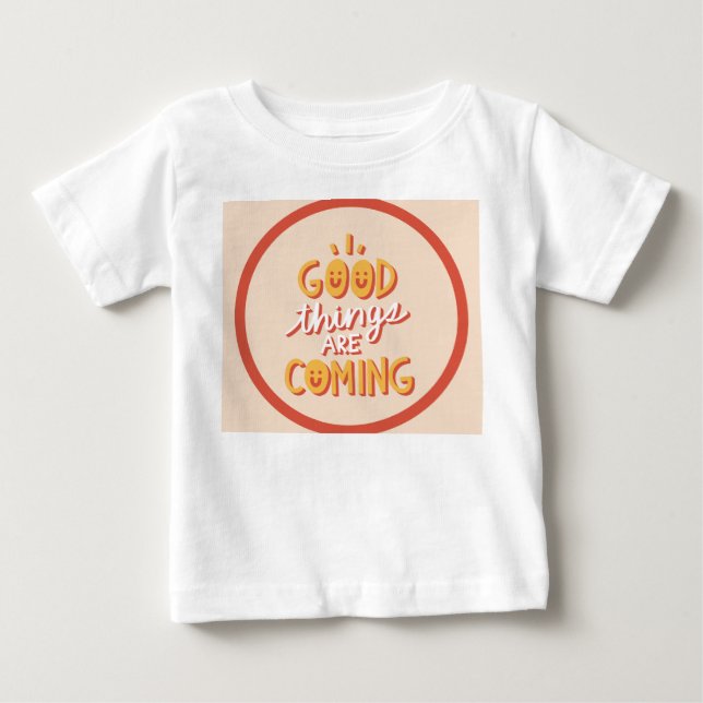 T-shirt Pour Bébé Le beau design  (Devant)