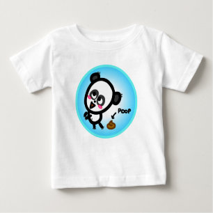 T-shirt Pour Bébé Le bébé Animé - Panda Poop.