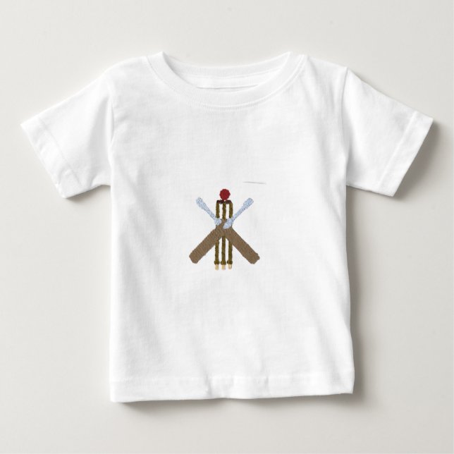 T-shirt Pour Bébé Le bébé de cricket se développent (Devant)