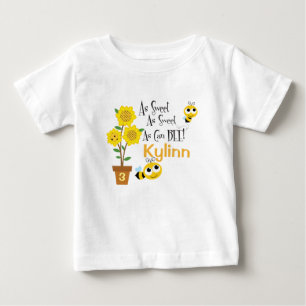 T-shirt Pour Bébé Le bébé gaffent le T-shirt d'abeille