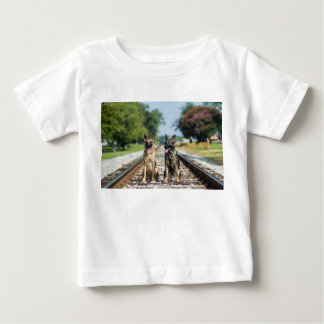 T-shirt Pour Bébé Le berger allemand badine la chemise