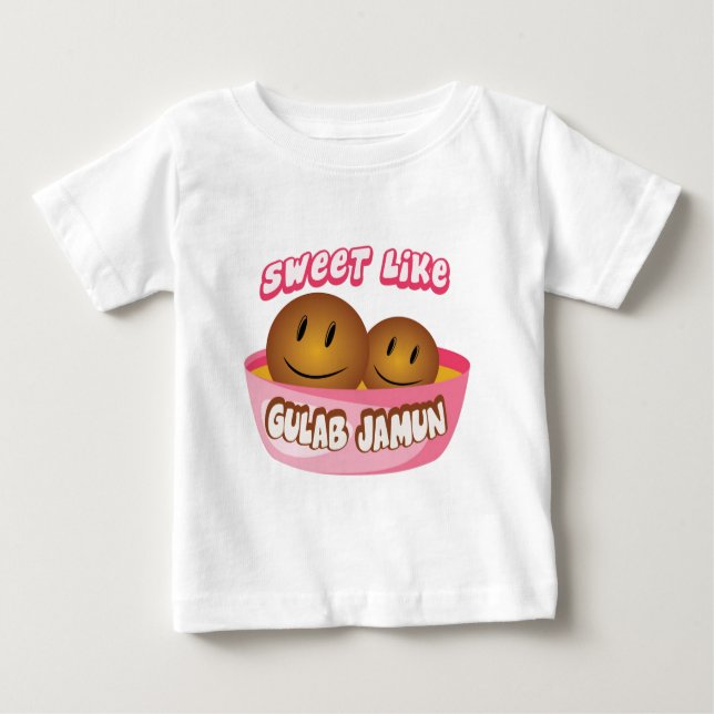 T-shirt Pour Bébé Le bonbon aiment Gulab Jamun (Devant)
