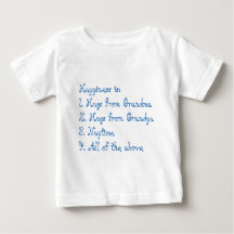 Le bonheur est grand-maman et grand-papa (de bleu)