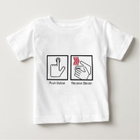 Le bouton poussoir, reçoivent le lard -