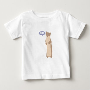 T-shirt Pour Bébé Le bruit va la belette