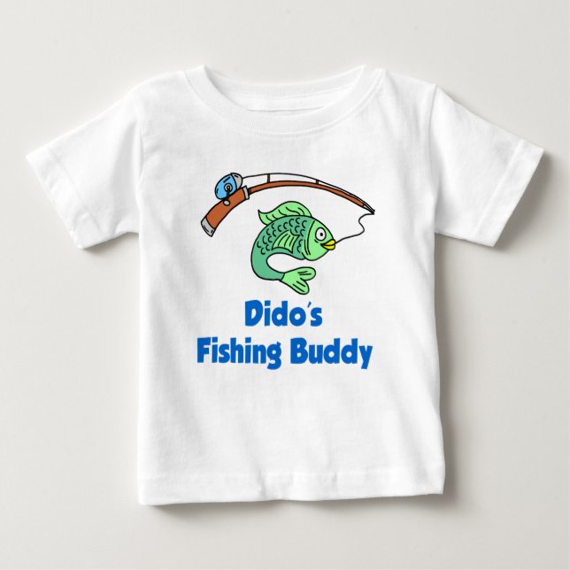 T-shirt Pour Bébé Le Buddy de pêche de Dido (Devant)