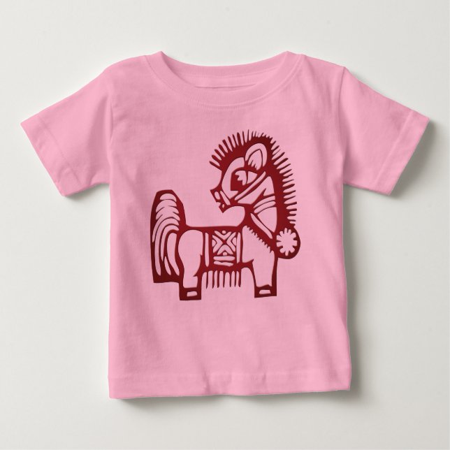 T-shirt Pour Bébé Le cadeau de l'amoureux de l'équine (Devant)
