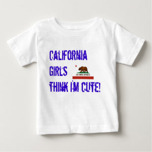 T-shirt Pour Bébé le Californie-état-drapeau, filles de la