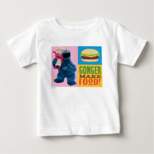 T-shirt Pour Bébé Le camion gastronomique du monstre des cookies   G