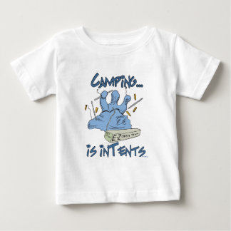 T-shirt Pour Bébé Le camping est l'intention