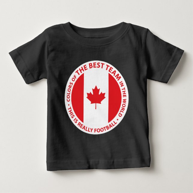 T-SHIRT POUR BÉBÉ LE CANADA SHIELD (Devant)