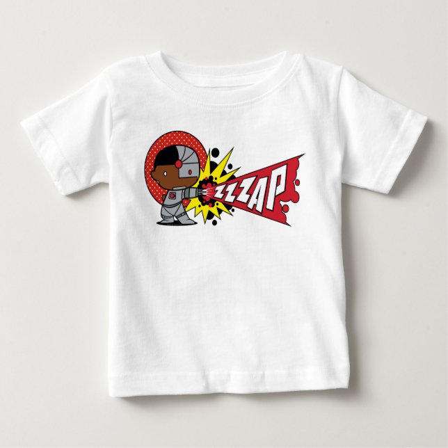 T-shirt Pour Bébé Le canon Cybernétique de Chibi Cyborg (Devant)