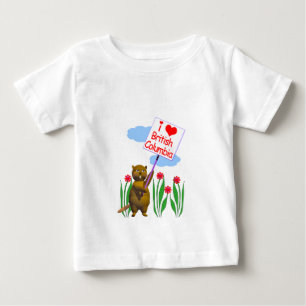 T-shirt Pour Bébé Le castor canadien aime la Colombie-Britannique