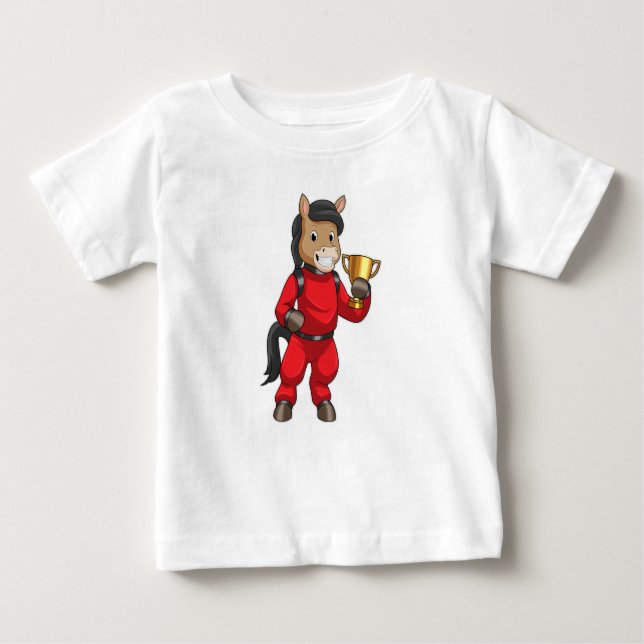 T-shirt Pour Bébé Le champion de Horse (Devant)