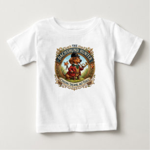 T-SHIRT POUR BÉBÉ LE CHASSEUR DACHSHUND