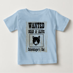 T-shirt Pour Bébé Le chat Recherché de Schrodinger