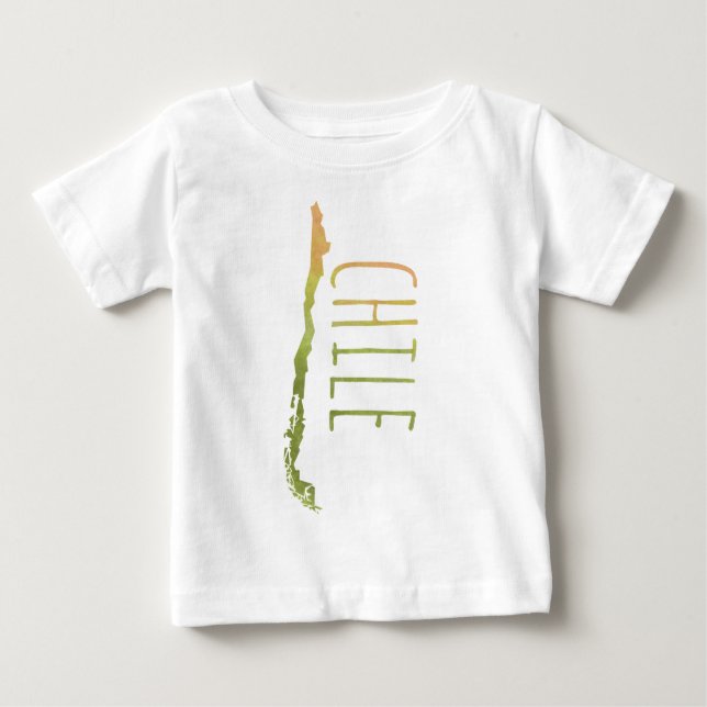T-shirt Pour Bébé Le Chili (Devant)