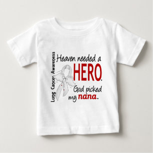 T-shirt Pour Bébé Le ciel a eu besoin d'un cancer de poumon de Nana