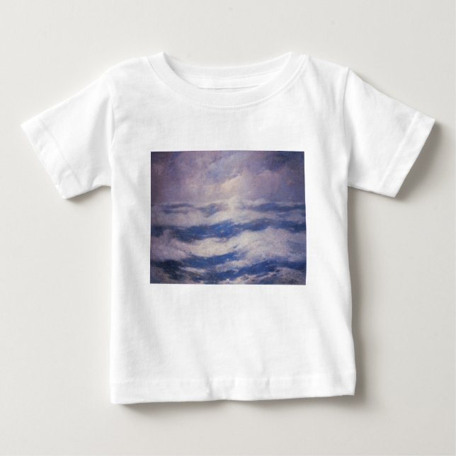 T-shirt Pour Bébé Le ciel et l'océan (par Emil Carlsen) (Devant)