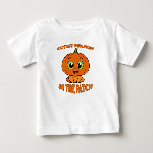 T-SHIRT POUR BÉBÉ LE CITROUILLE LE PLUS COPIEUX DU PATCH (Devant)