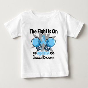 T-shirt Pour Bébé Le combat est dessus contre la maladie de tombes