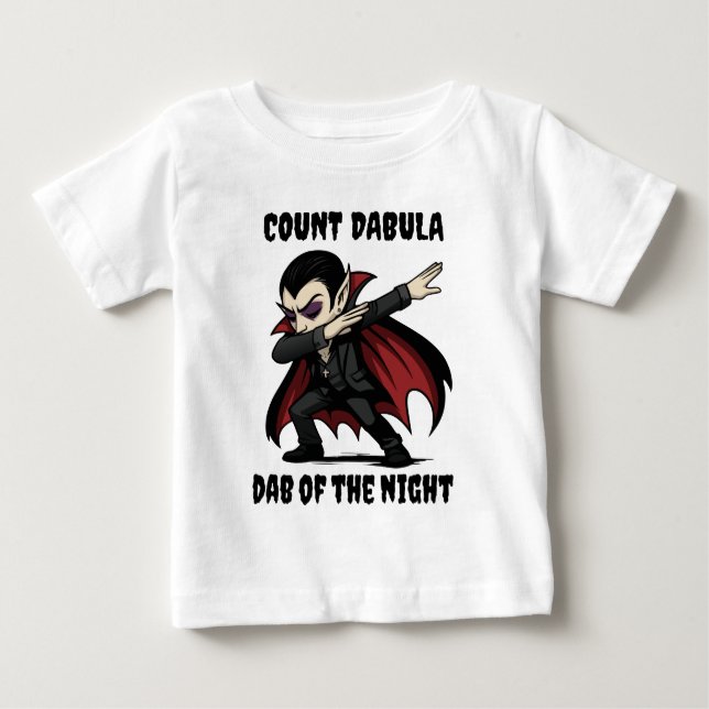 T-shirt Pour Bébé Le comte Dabula dabs pendant la nuit (Devant)