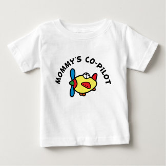 T-shirt Pour Bébé Le copilote de maman