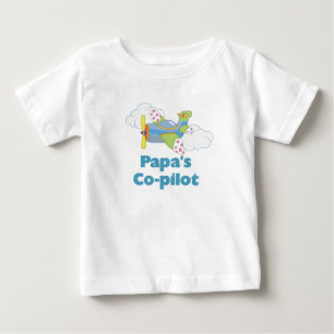 T-shirt Pour Bébé Le copilote de Papa